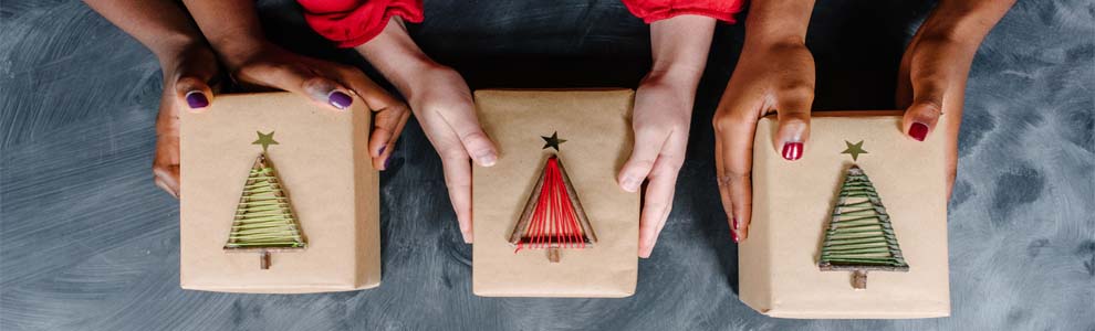Hands on Christmas box